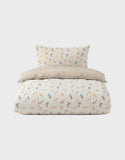 Noukie's housse de couette 100x140cm coton bio Plumes de lune BB2660.22