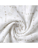Noukie's draps tétra en gaze de coton 100x100cm plume de lune (lot de 2) BB2660.58