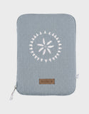 Noukie's protège carnet de santé Coton bio bleu Plumes de lune BB2650.70