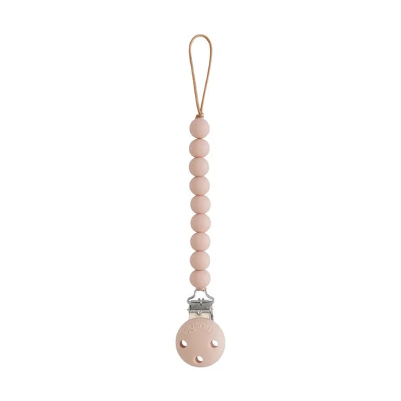 Mushie attache sucette pacifier clip Hera blush 70.066.01