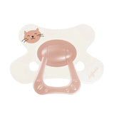 Difrax sucette natural 12m+ dusty pink kitten 4881835