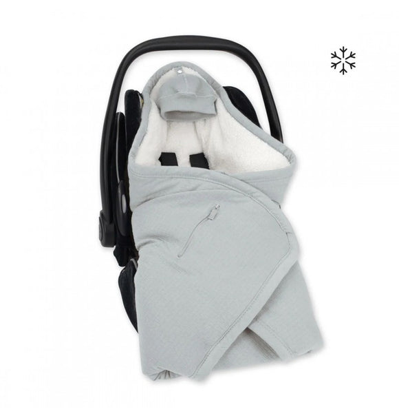 Bemini chancelière biside 0-12m grizou pady tetra jersey + teddy 492CADUM92HU