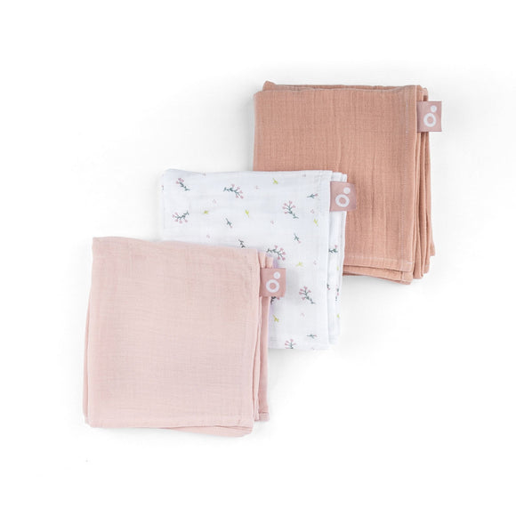 Doomoo draps tétra 70x70cm Lovely flower pink (lot de 3) 34 001 003