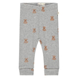 A Tiny Story pantalon light grey melange imprimé oursons TIN25429231