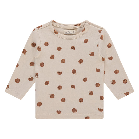 A Tiny Story t-shirt manches longues snow imprimé cookies TIN25429630