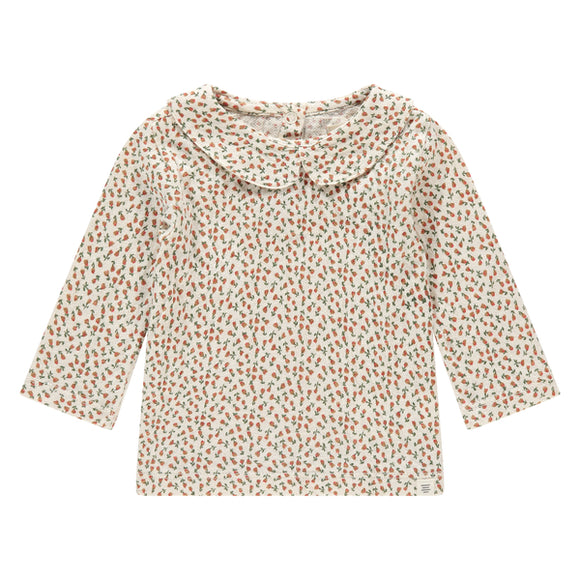 A Tiny Story t-shirt manches ongues snow roses rouges TIN25429632
