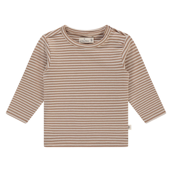 A Tiny Story t-shirt manches longues cookie Rayé TIN25429633