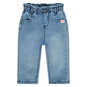 Babyface pantalon en denim à taille élastiquée pour bébé fille denim blue BBE25128206