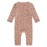A Tiny Story combi bébé à manches longues dusty coral coeurs TIN25129731