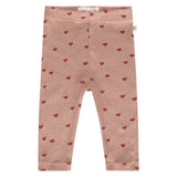 A Tiny Story pantalon bébé dusty coral coeurs TIN25129236