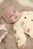 A Tiny Story bonnet bébé côtelé old pink TIN26429933