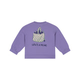 Babyface sweat imprimé panier de myrtilles faded plum BBE26428402
