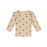A Tiny Story t-shirt manches longues écureuil beige melange TIN26429630