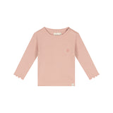 A Tiny Story t-shirt manches longues côtelé old pink TIN26429637
