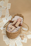 A Tiny Story t-shirt cache-cœur bébé côtelé coffee TIN26429637