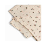 Babyshower set 3 draps tétra en gaze de coton 65x65cm roseberry P3SWROB