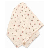 Babyshower set 3 draps tétra en gaze de coton 65x65cm roseberry P3SWROB
