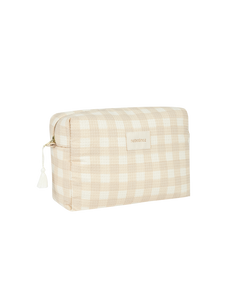 Nobodinoz trousse de toilette Diva ivory checks