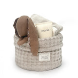 Babyshower panier rangement petit gofre latte PWSBGLT
