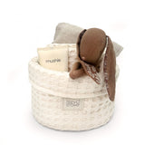 Babyshower petit panier de rangement gofre vanilla PWSBGVA