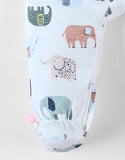 Noukie's Pyjama 1 pièce imprimé éléphants en jersey, écru Z2433132
