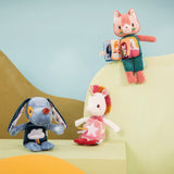 Lilliputiens peluche phosphorescente et livre en tissu Lena la licorne 83664