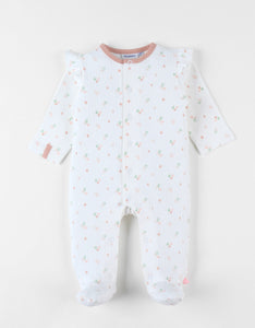 Noukie's Pyjama 1 pièce fleuri en jersey, écru Z2437133