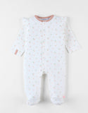 Noukie's Pyjama 1 pièce fleuri en jersey, écru Z2437133