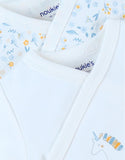 Noukie's Set de 2 bodies fleuris et licorne en coton, écru Z2436181