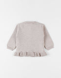 Noukie's gilet en tricot pinky flowers beige Z2457001