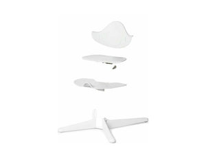 Nomi kit assise, repose-pieds et pieds de chaise blanc 200001