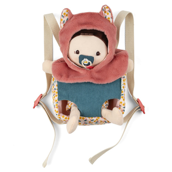 Lilliputiens poupée en tissu et porte bébé Jeanne 83634