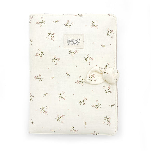 Babyshower Protége carnet avec noeud roseberry  PDOKROB