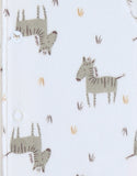 Noukie's pyjama bébé en velours à motif zebre blanc