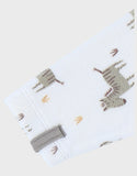 Noukie's pyjama bébé en velours à motif zebre blanc