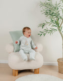 Noukie's pyjama bébé en velours aqua à broderie lapin Z2581131