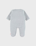 Noukie's pyjama bébé en velours aqua à broderie lapin Z2581131