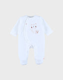 Noukie's Pyjama bébé en velours avec broderie chat Z2586133