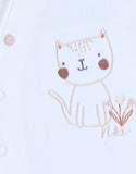 Noukie's Pyjama bébé en velours avec broderie chat Z2586133