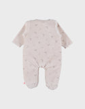 Noukie's pyjama bébé en velours écru avec broderie phoque Z2591131