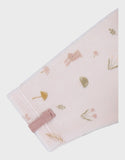 Noukie's pyjama bébé en velours rose pâle à volants Z2585131