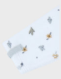 Noukie's Pyjama bébé en velours blanc imprimé oiseaux Z2588131