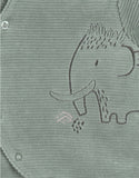 Noukie's pyjama bébé en velours vert avec broderie éléphant Z2583132