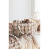 Babyshower sac à langer Camila maternité vichy caramel CAMBVCM