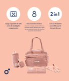 Doomoo sac à langer Fluffy pink FY03