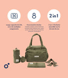 Doomoo sac à langer Fluffy kaki FY02