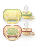 Avent sucette 0-6m ultra air beige motifs SCF087/08