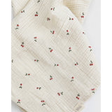 Babyshower set 3 draps tétra en gaze de coton 65x65cm cherries P3SWCHY