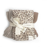 Babyshower set 3 draps tétra en gaze de coton 65x65cm wild print P3SWWIP