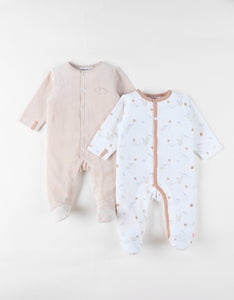 Noukie's set de 2 pyjamas bébé velours Funny Dino Z253172